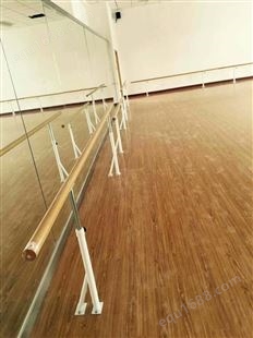 装修舞蹈学校安装双层舞蹈把杆款式 移动升降把杆效果图