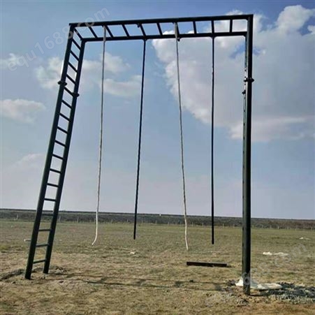 一套爬绳爬杆训练设施标准 7米攀登架尺寸参数